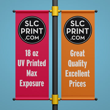 24"x96"  18 oz. UV Printed Pole Banners